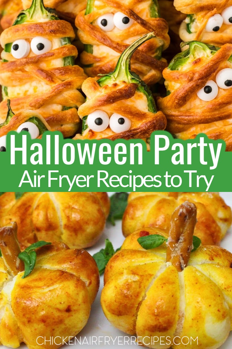 These air fryer Halloween recipes add a spooky touch to delicious treats that kids and adults will enjoy eating, and you will enjoy making.