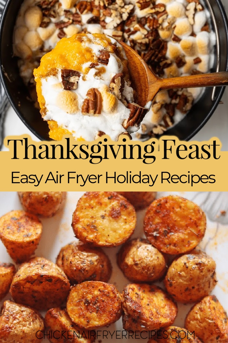 These easy air fryer Thanksgiving recipes not only free up oven space for the perfect turkey, but also save time so you can enjoy holiday gatherings.