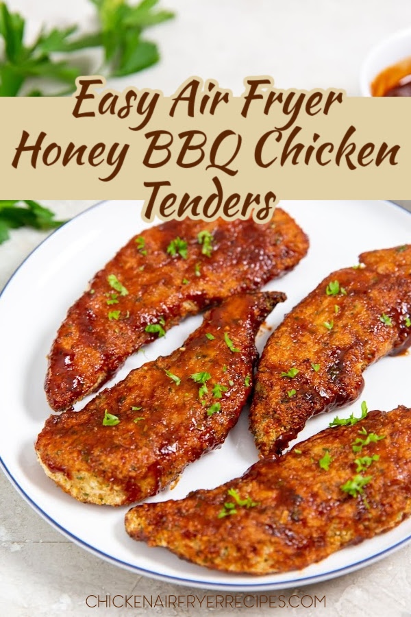 Our Easy Air Fryer Honey BBQ Chicken Tenders recipe takes frozen chicken tenders and turns them into a quick dinner recipe even picky eaters will enjoy.