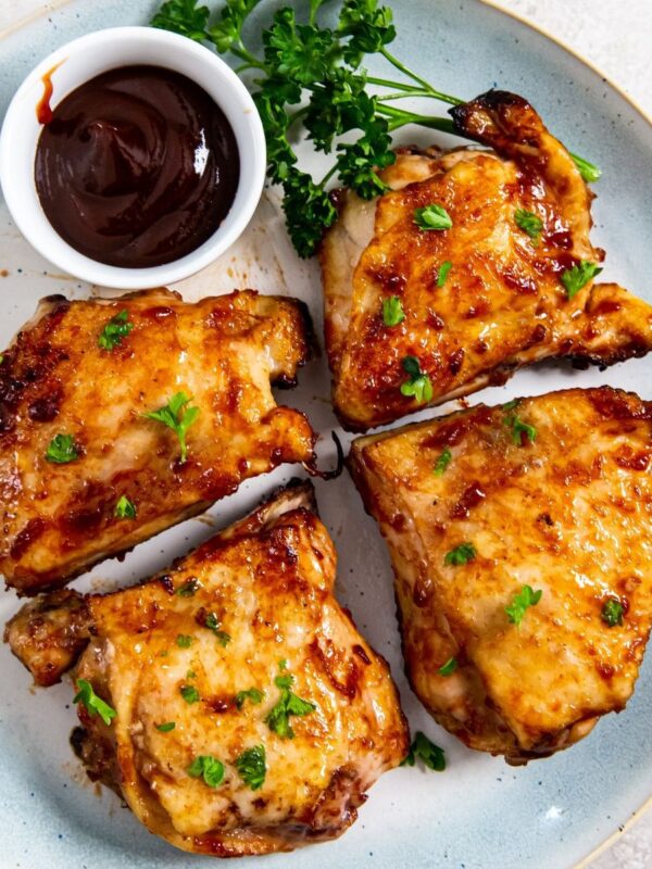 Air Fryer BBQ Chicken Thighs