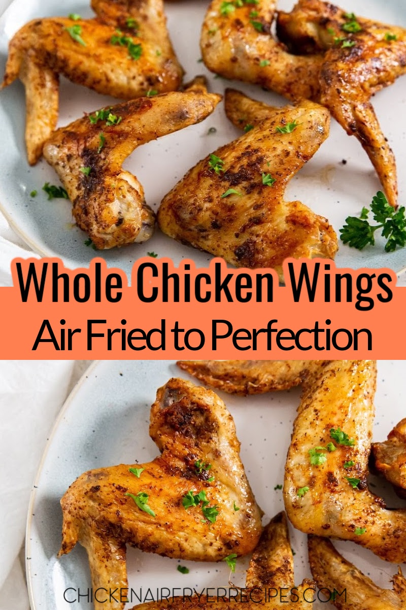 Easy chicken dinners make quick meals easier for families, like our easy air fryer whole chicken wings recipe, which packs all the flavor.