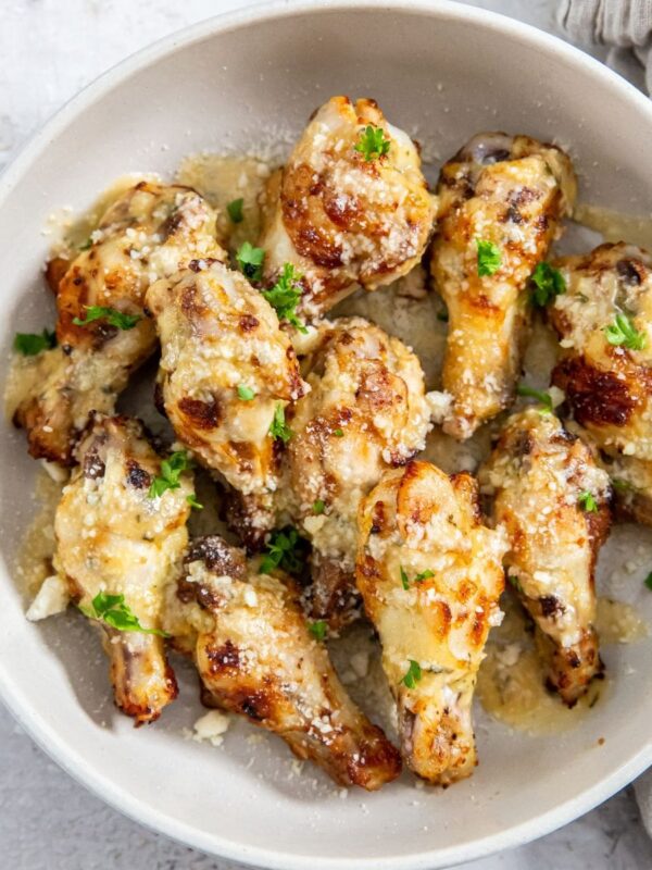 Air Fryer Garlic Parmesan Wings